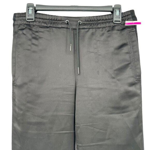 T by Alexander Wang Cropped Satiny Drawstring Pants Black Size 0 NWOT - Picture 4 of 11